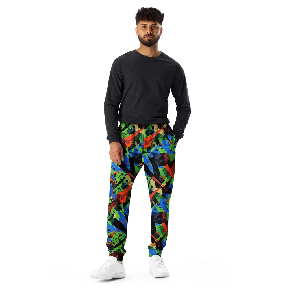Impact Geometry on Men's Joggers — Front