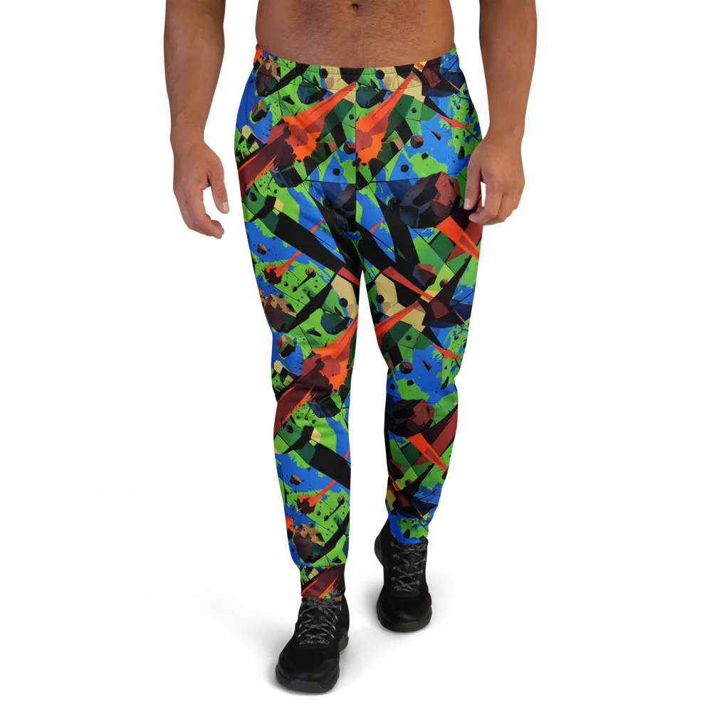 Impact Geometry on Men's Joggers — Front