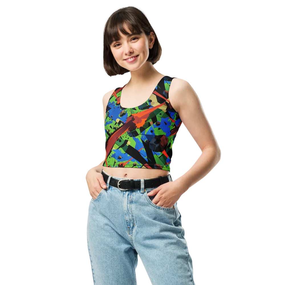 Impact Geometry on Crop Top — Front