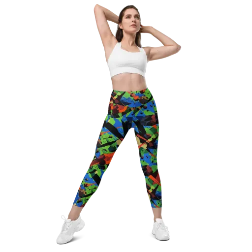 Impact Geometry on a Leggings with Pockets