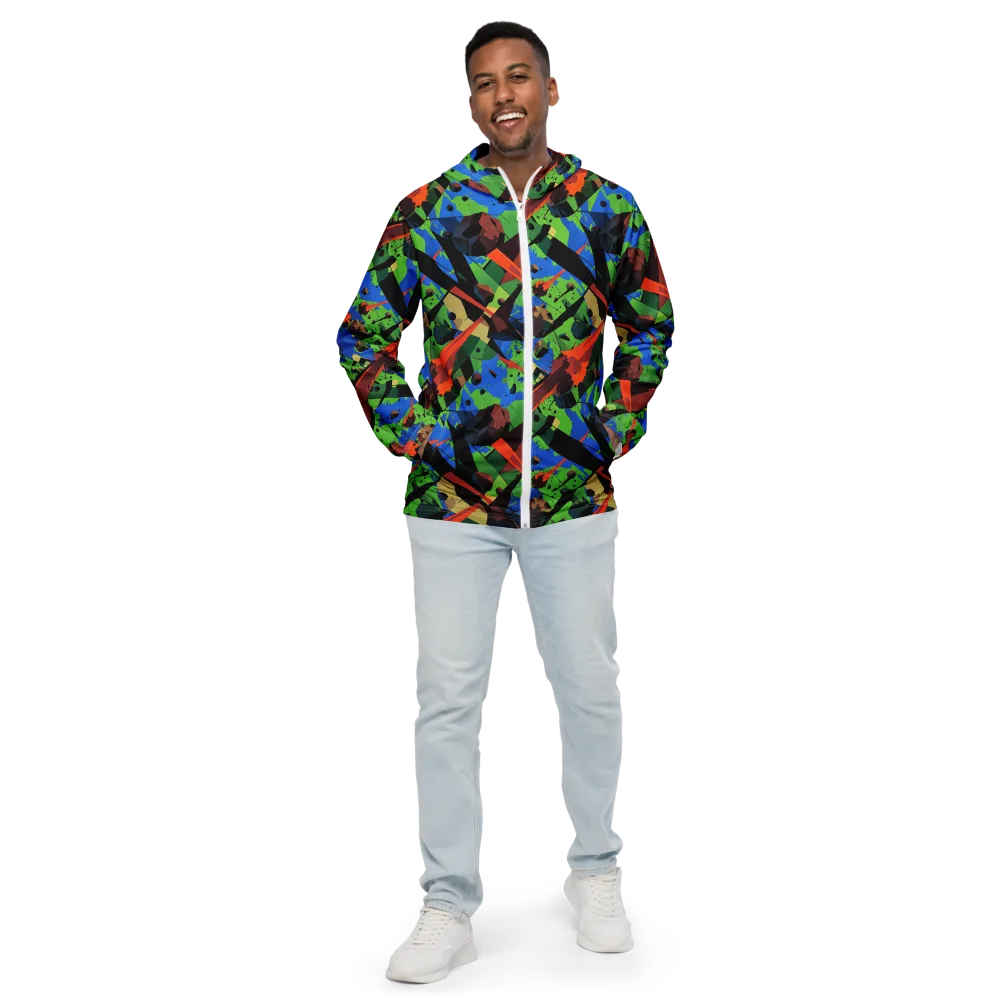 Impact Geometry on Men's Windbreaker — Front