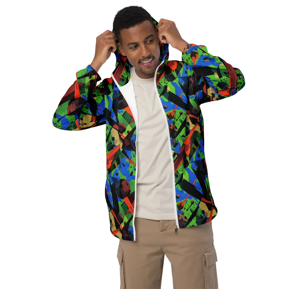 Impact Geometry on Men's Windbreaker — Front