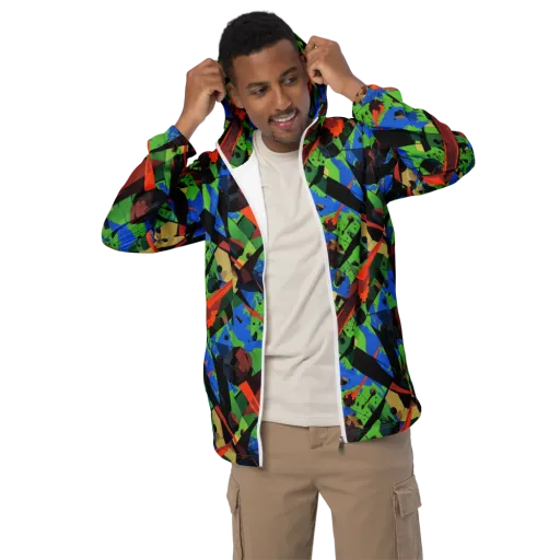 Impact Geometry on a Men's Windbreaker