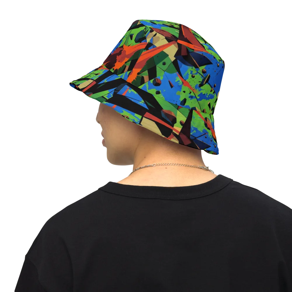 Impact Geometry on Reversible Bucket Hat — Back Inside
