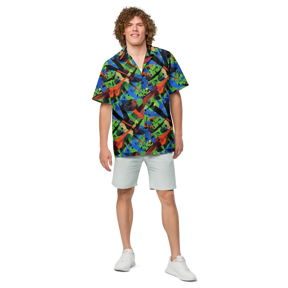 Impact Geometry on Button Shirt — Front