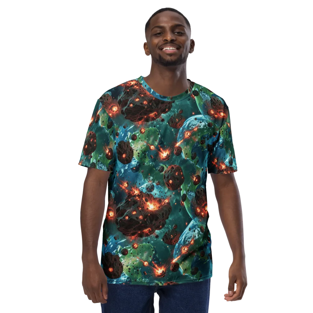 Magma Meridian on Men's Crew Neck T-Shirt — Front