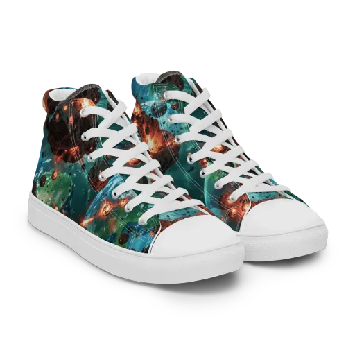 Magma Meridian on a Women's High Top Canvas Shoes