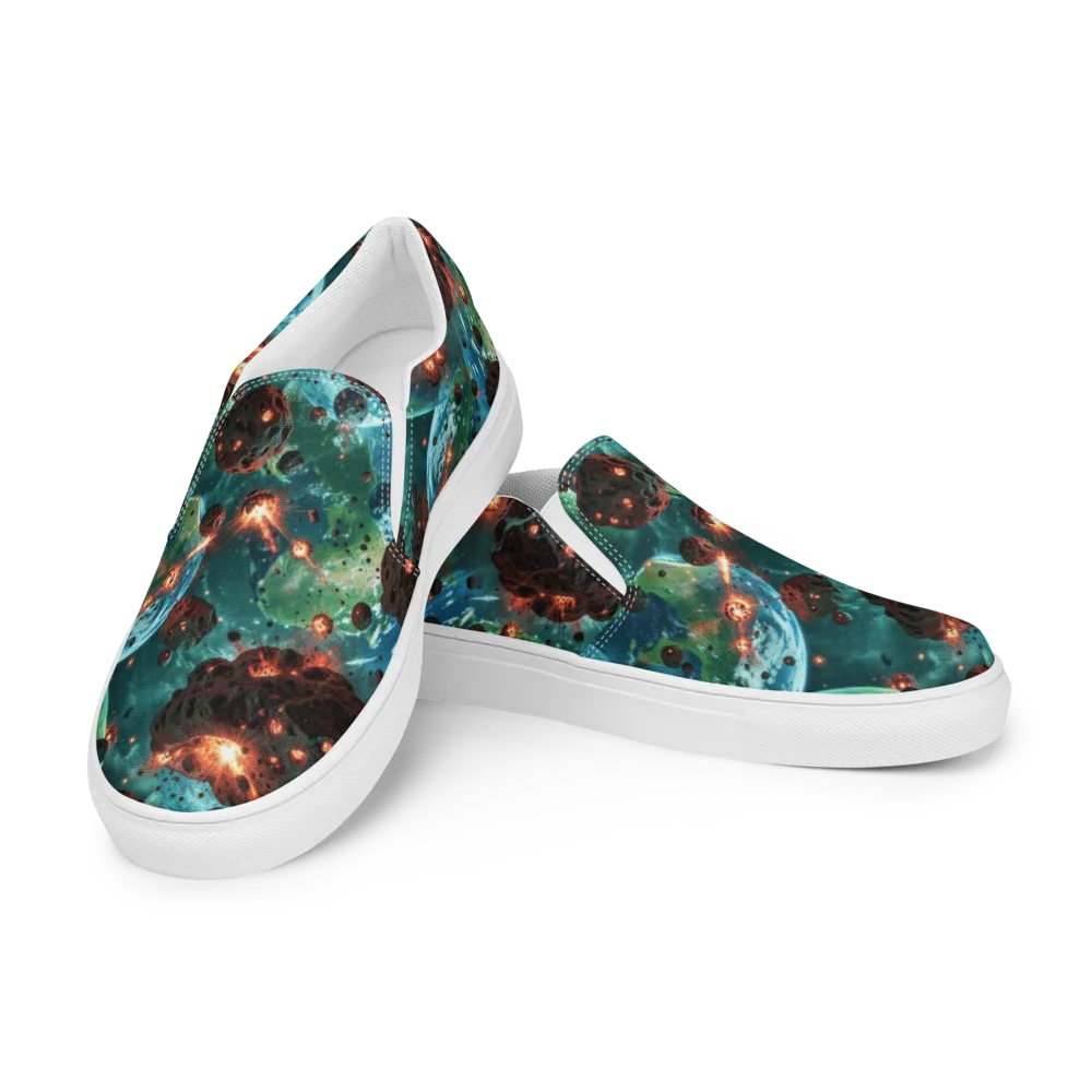 Magma Meridian on Men's Slip-On Canvas Shoes — Left Front