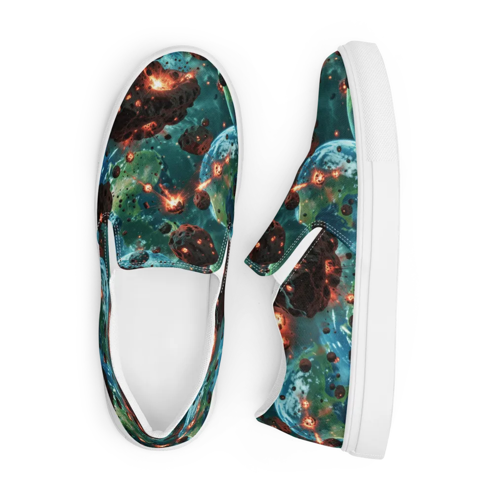 Magma Meridian on Men's Slip-On Canvas Shoes — Front