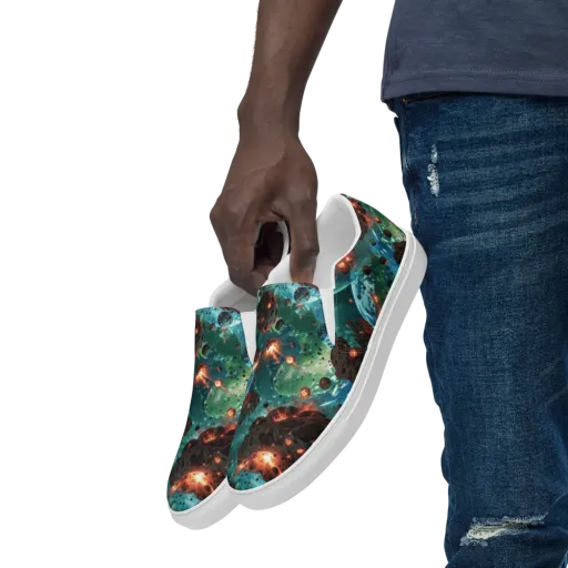 Magma Meridian on a Men's Slip-On Canvas Shoes