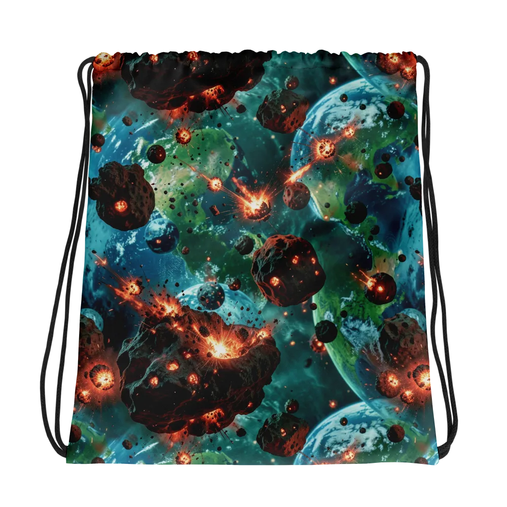 Magma Meridian on Drawstring Bag — Photo