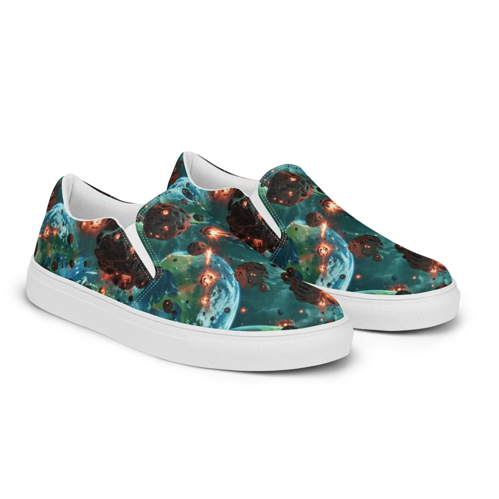 Magma Meridian on Women's Slip-On Canvas Shoes — Right Front