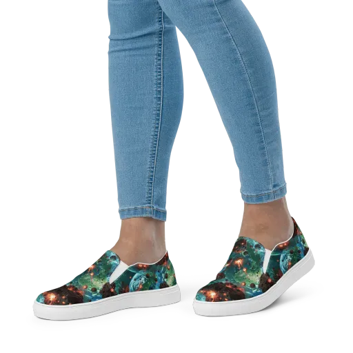 Magma Meridian on a Women's Slip-On Canvas Shoes