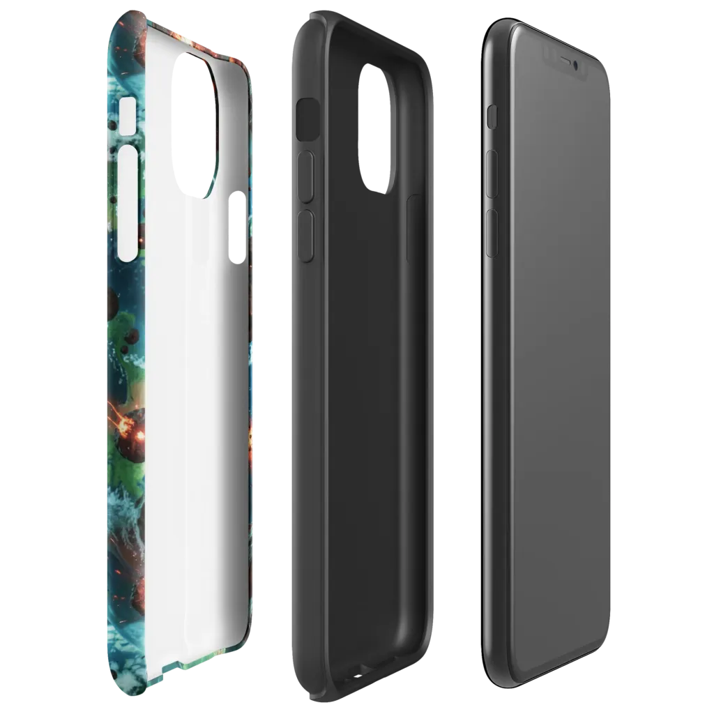 Magma Meridian on Tough Case for iPhone® — Right