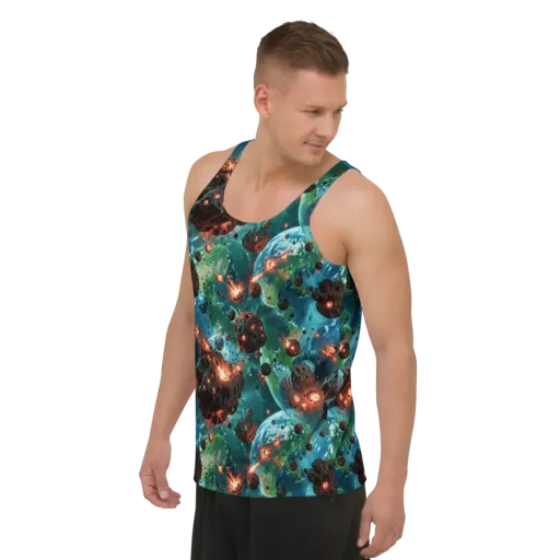 Magma Meridian on a Men's Tank Top