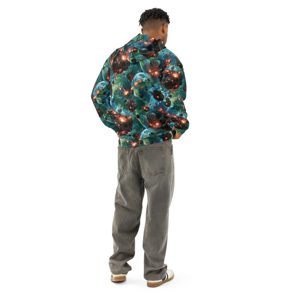 Magma Meridian on Cotton Hoodie — Back
