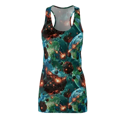 Magma Meridian on a Racerback Dress