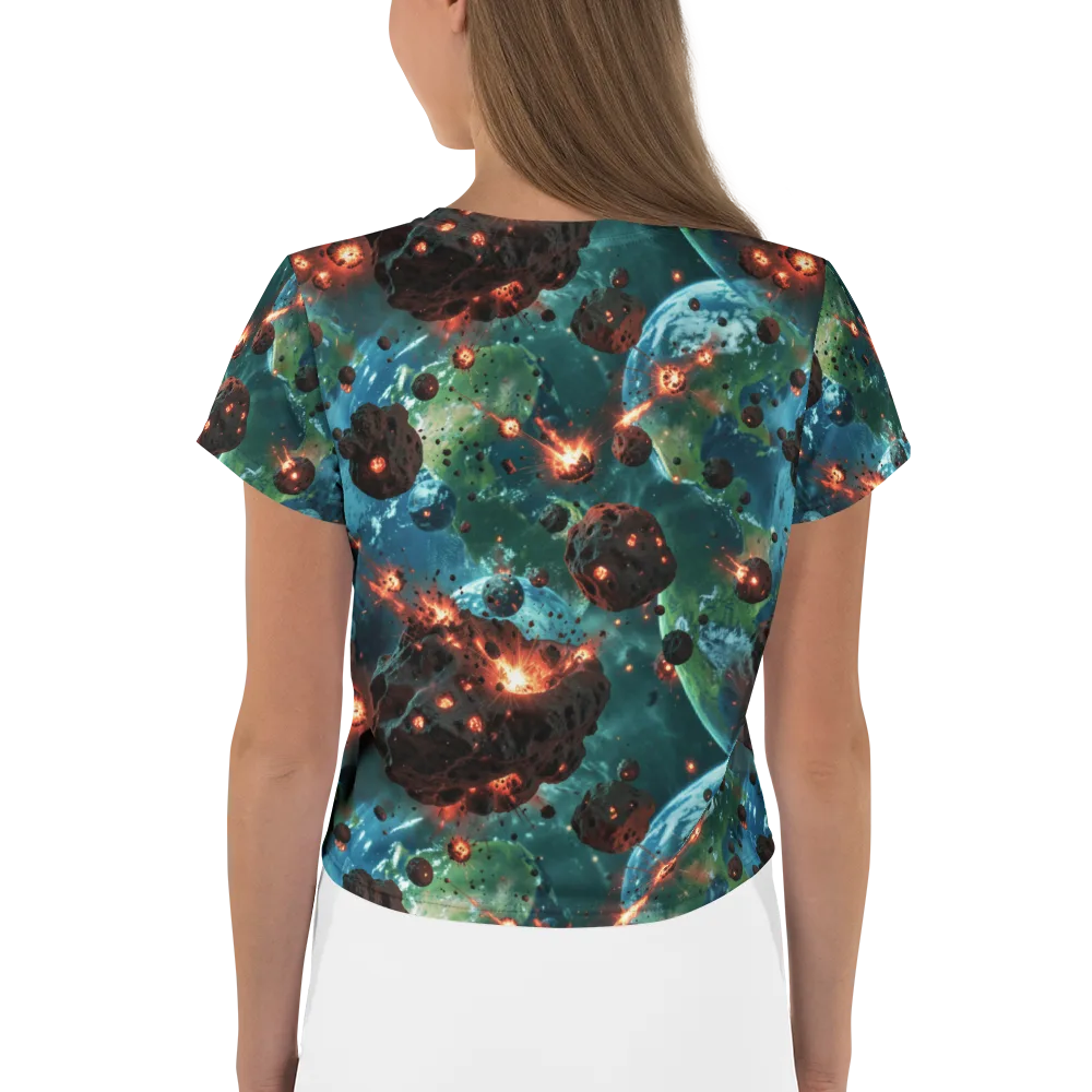 Magma Meridian on Crop Tee — Back