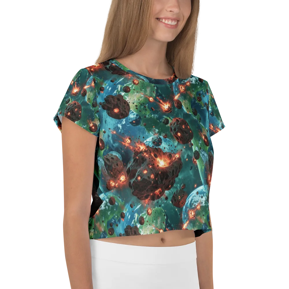 Magma Meridian on Crop Tee — Right