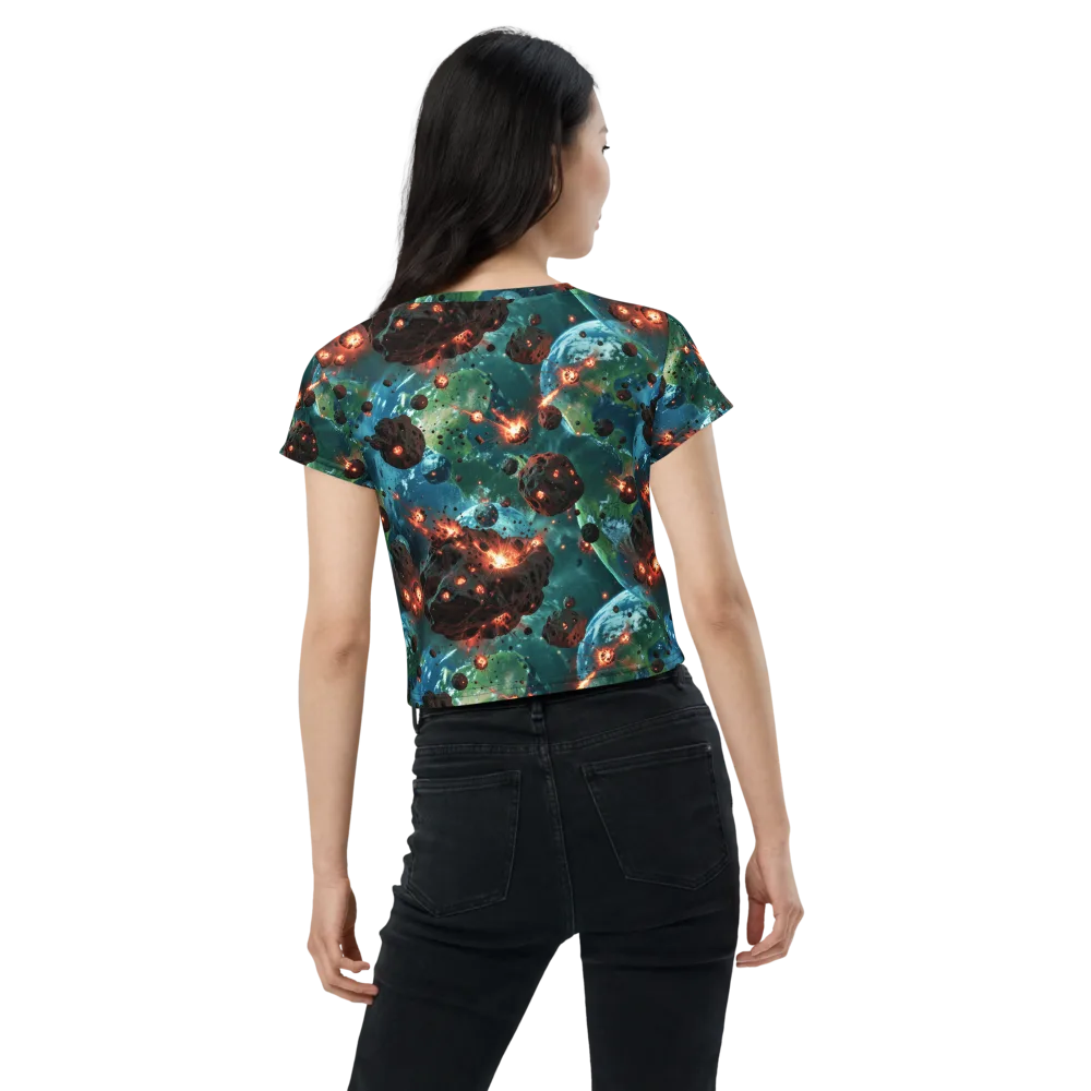 Magma Meridian on Crop Tee — Back