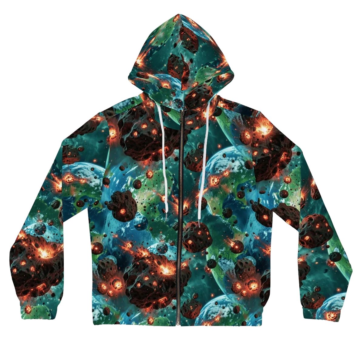 Magma Meridian on Women's Full-Zip Hoodie — Front