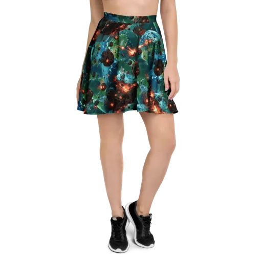 Magma Meridian on a Skater Skirt