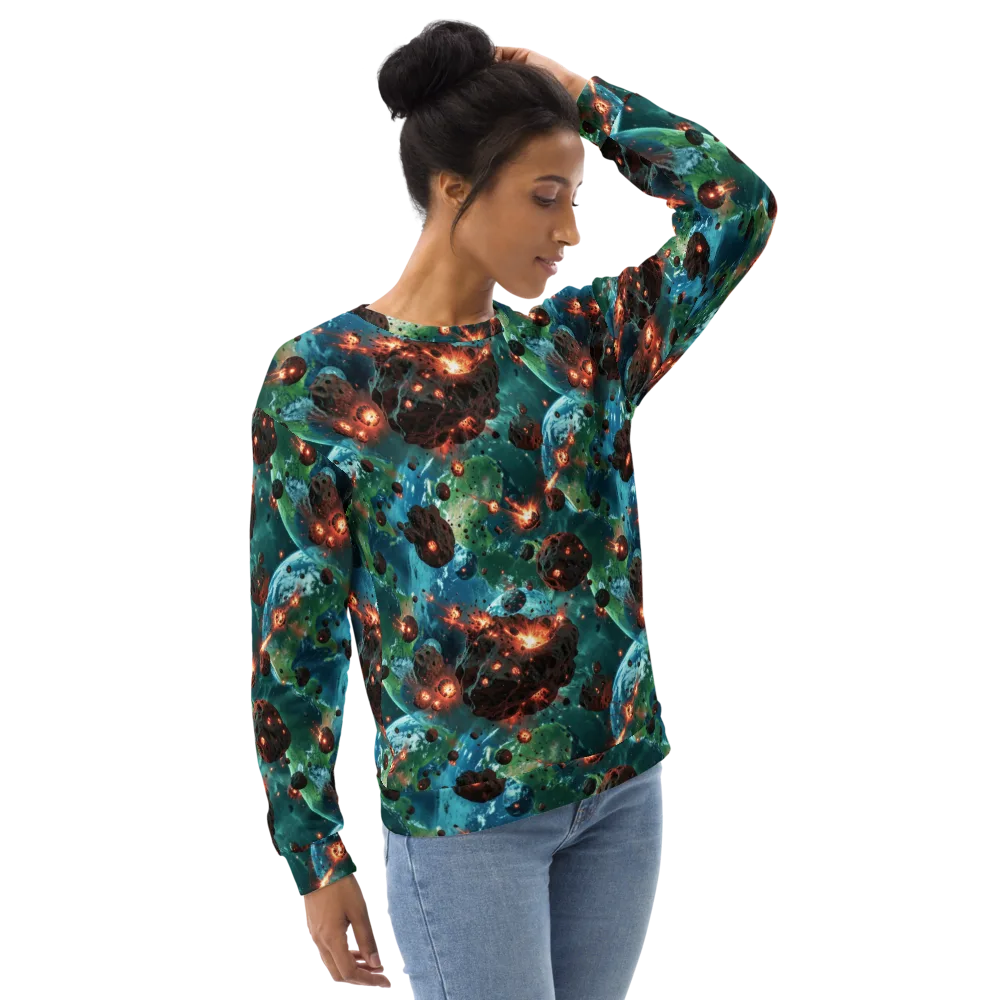 Magma Meridian on Sweatshirt — Right Front