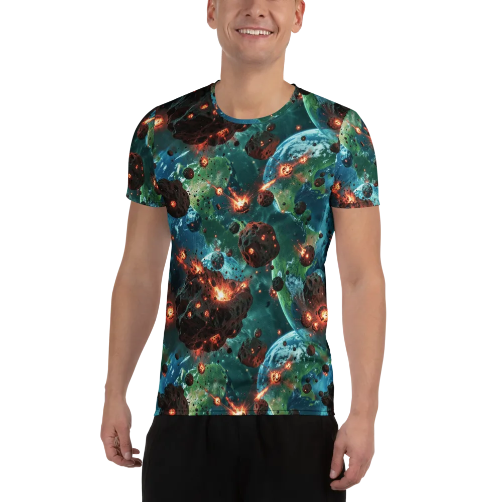 Magma Meridian on Men's Athletic T-Shirt — Front