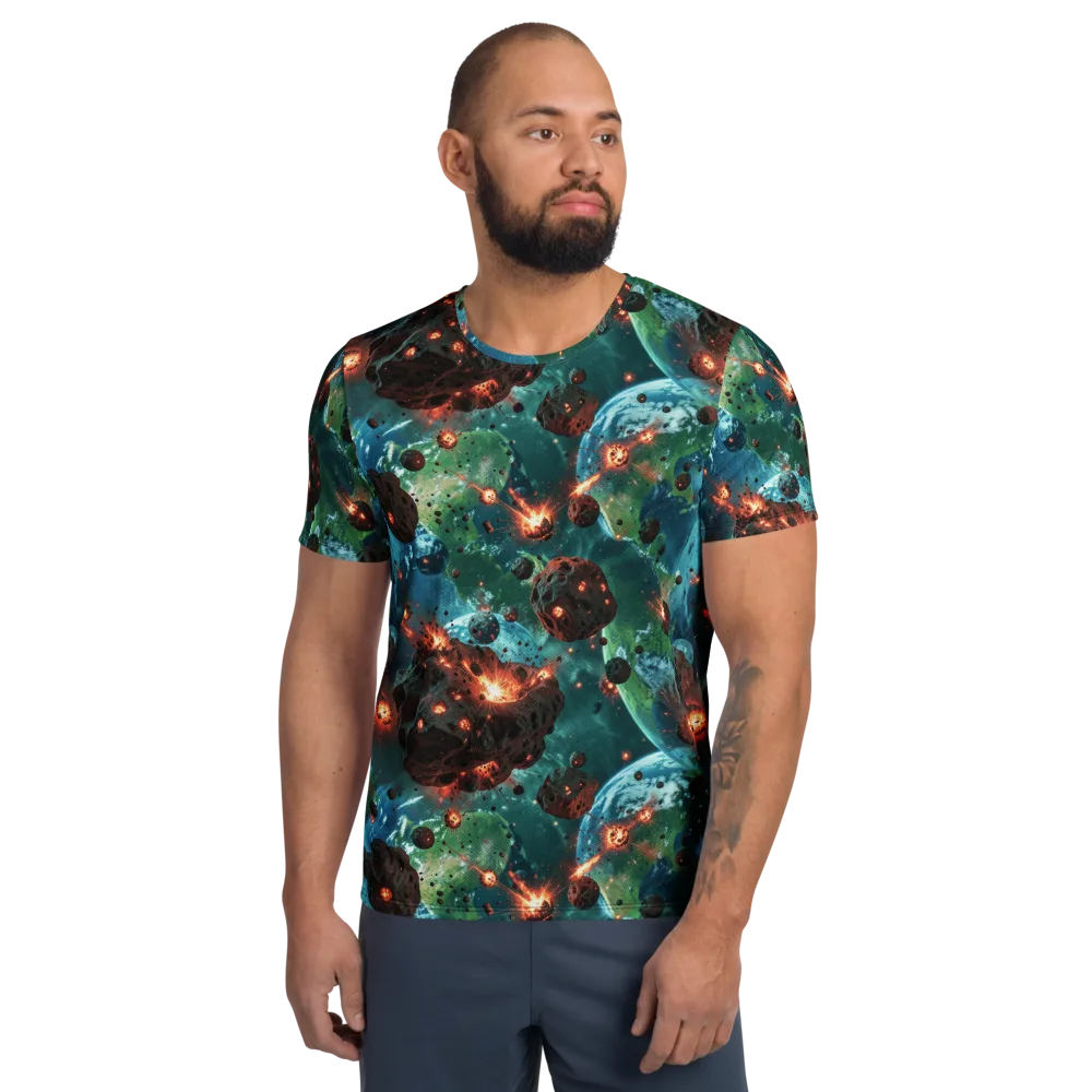 Magma Meridian on Men's Athletic T-Shirt — Front