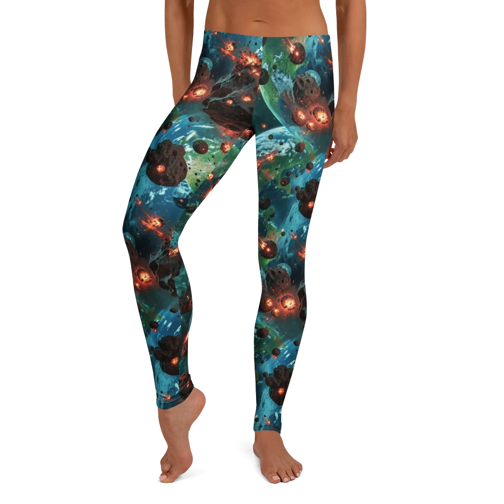 Magma Meridian on Leggings — Front