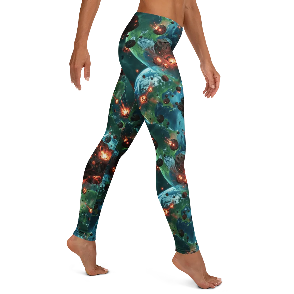 Magma Meridian on Leggings — Right