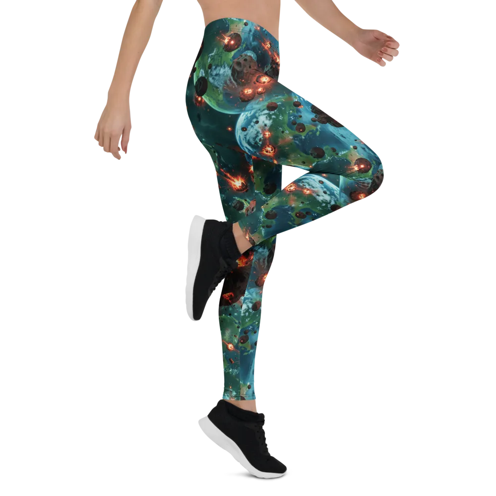 Magma Meridian on Leggings — Right