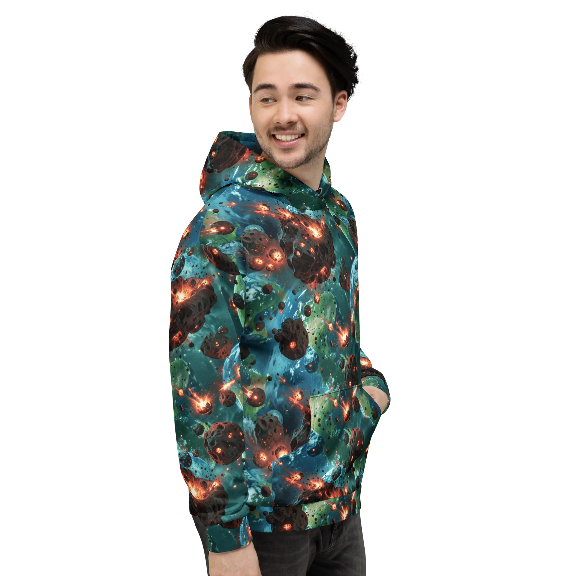 Magma Meridian on Hoodie — Right