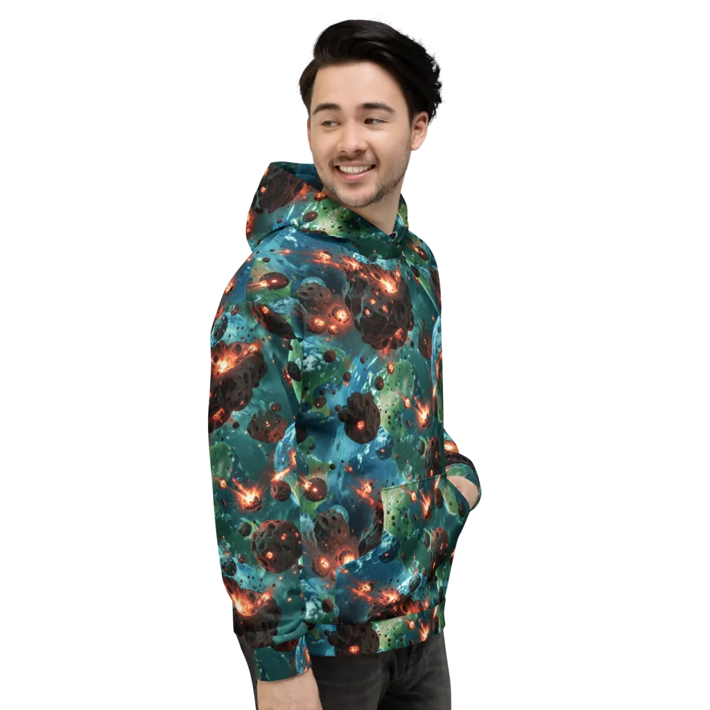 Magma Meridian on Hoodie — Right
