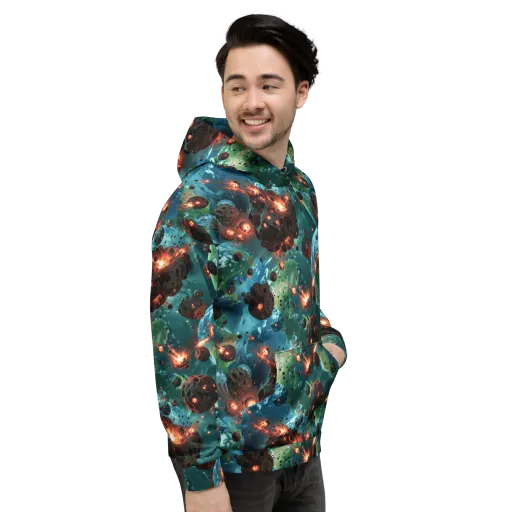 Magma Meridian on a Hoodie