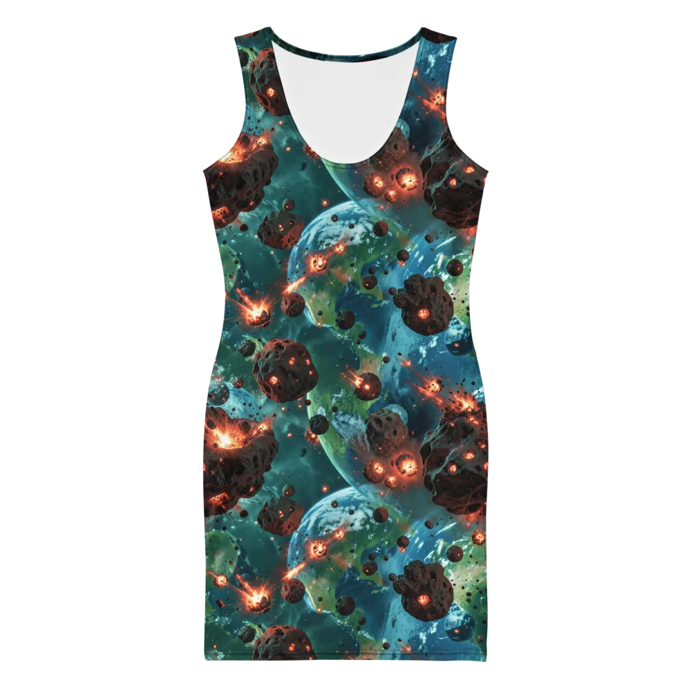 Magma Meridian on Bodycon Dress — Front