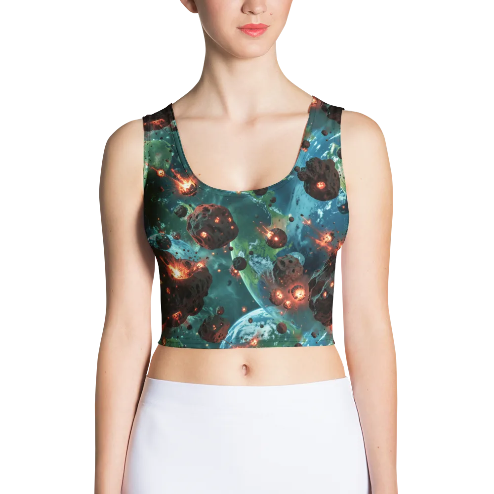Magma Meridian on Crop Top — Front