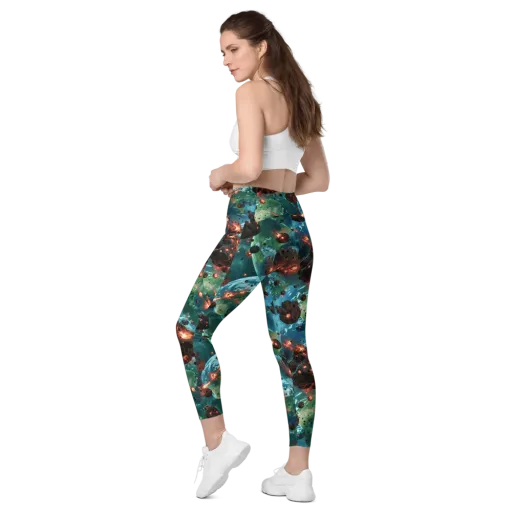 Magma Meridian on a Leggings with Pockets