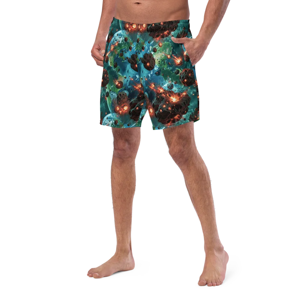 Magma Meridian on Swim Trunks — Left Front