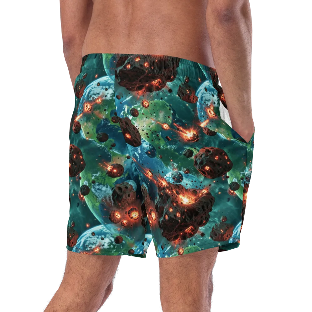 Magma Meridian on Swim Trunks — Right Back