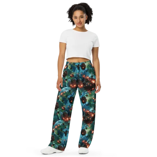 Magma Meridian on a Wide-Leg Pants