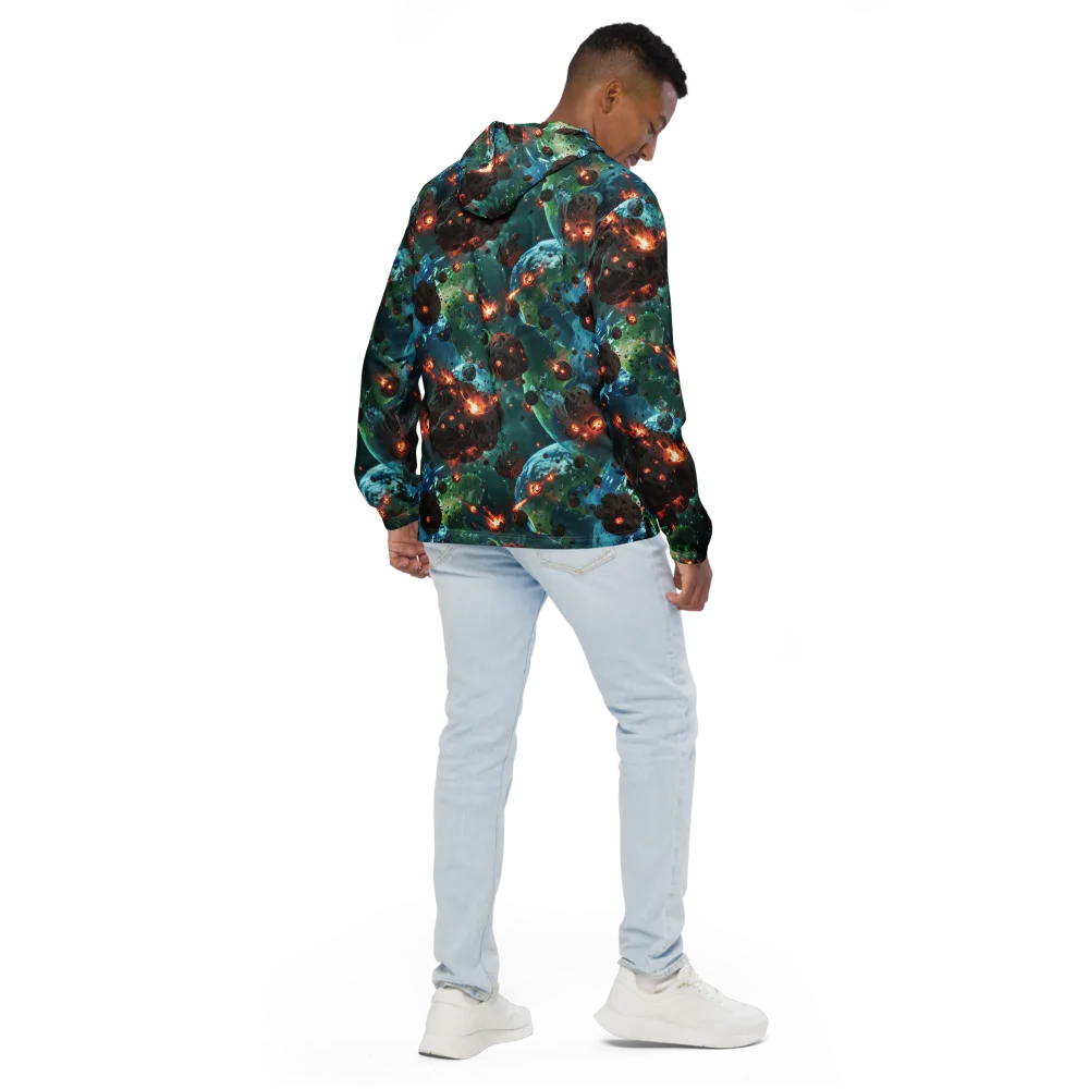 Magma Meridian on Men's Windbreaker — Back