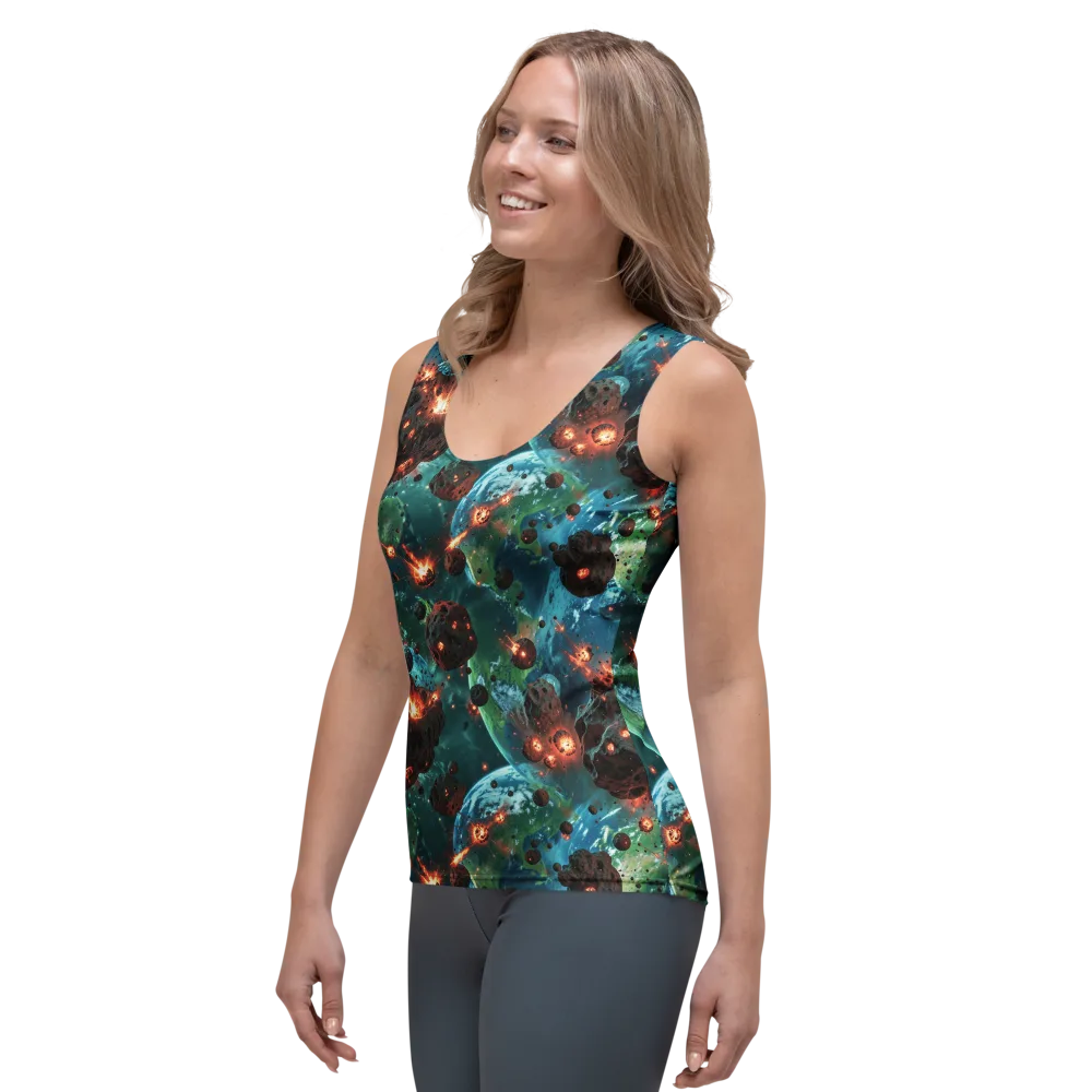 Magma Meridian on Women's Tank Top — Left Front