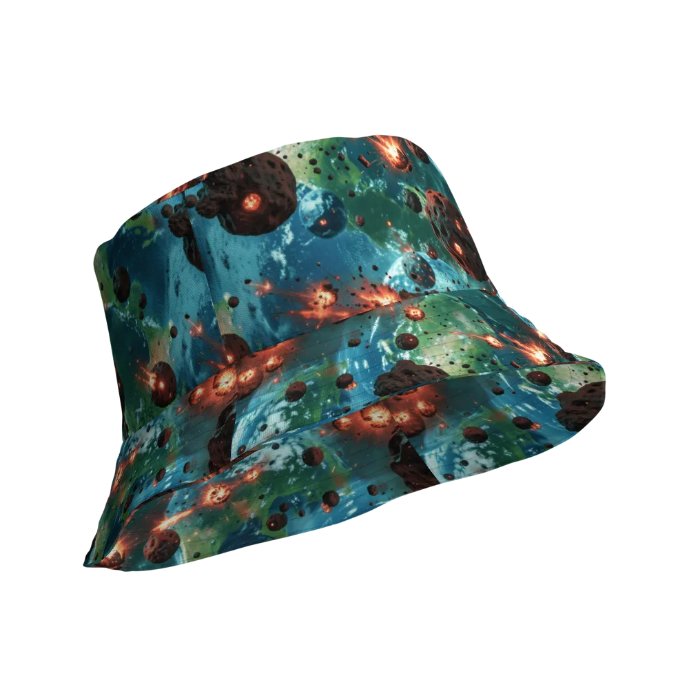 Magma Meridian on Reversible Bucket Hat — Product details Outside