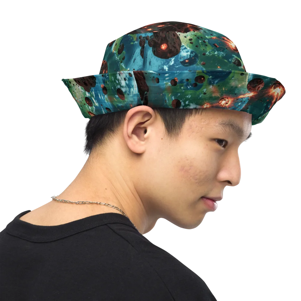 Magma Meridian on Reversible Bucket Hat — Right Outside