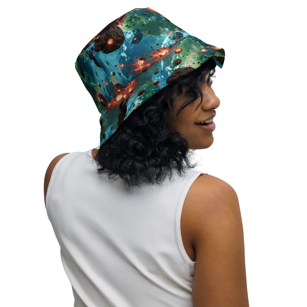 Magma Meridian on Reversible Bucket Hat — Right Outside