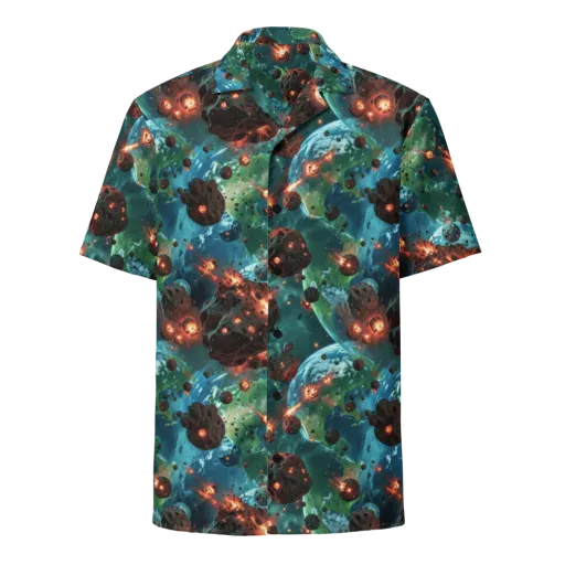 Magma Meridian on a Button Shirt