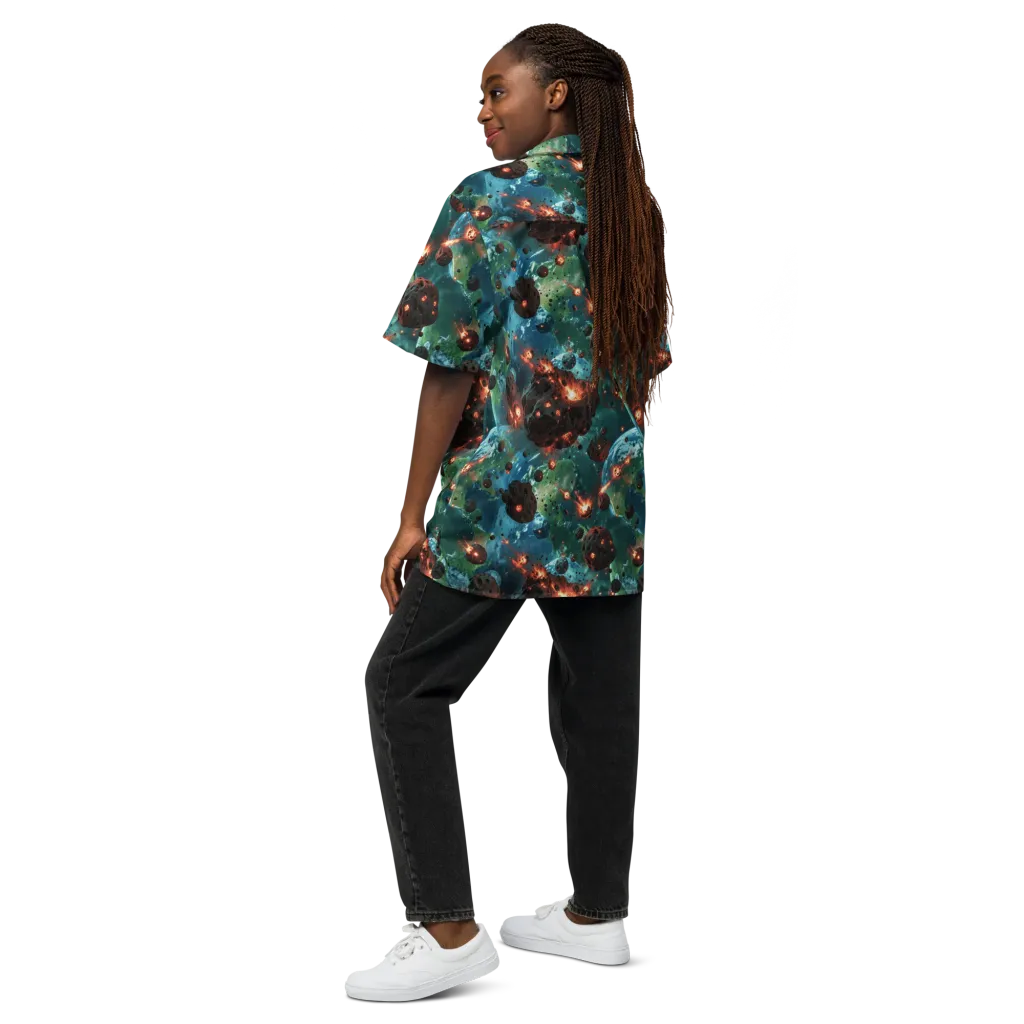 Magma Meridian on Button Shirt — Back