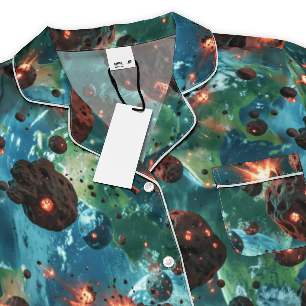 Magma Meridian on Women's Short Sleeve Pajama Top — Product details