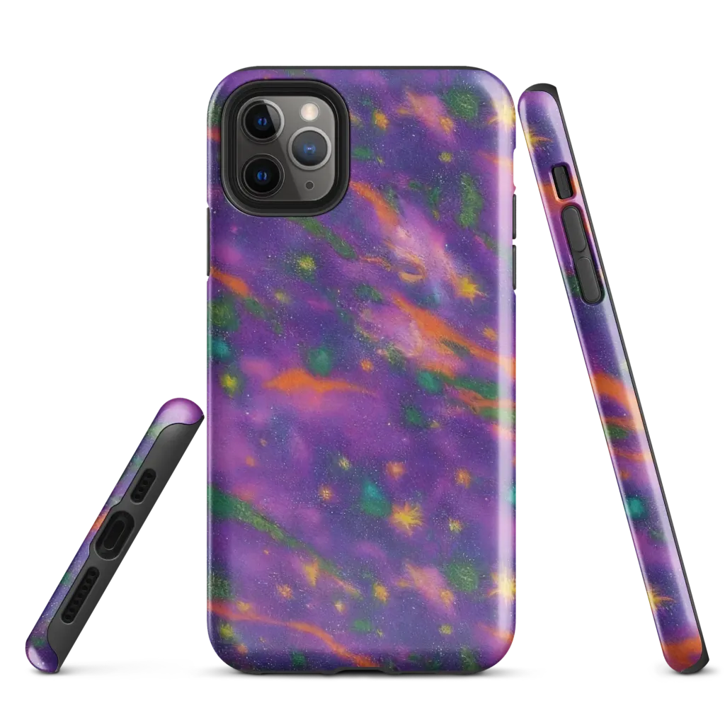 Violet Comet Garden on Tough Case for iPhone® — Front